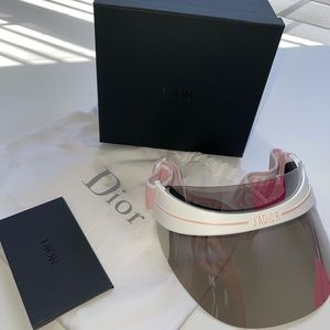 NWT DIOR CLUB 1 White and Pink Visor HAT